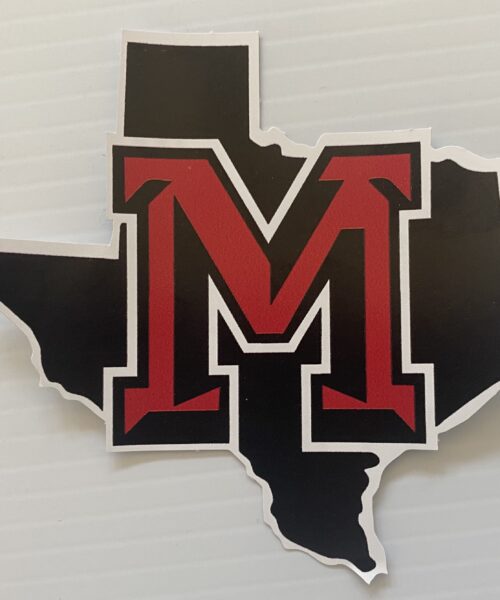 Muenster High School 4" Die Cut Vinyl Car Sticker
